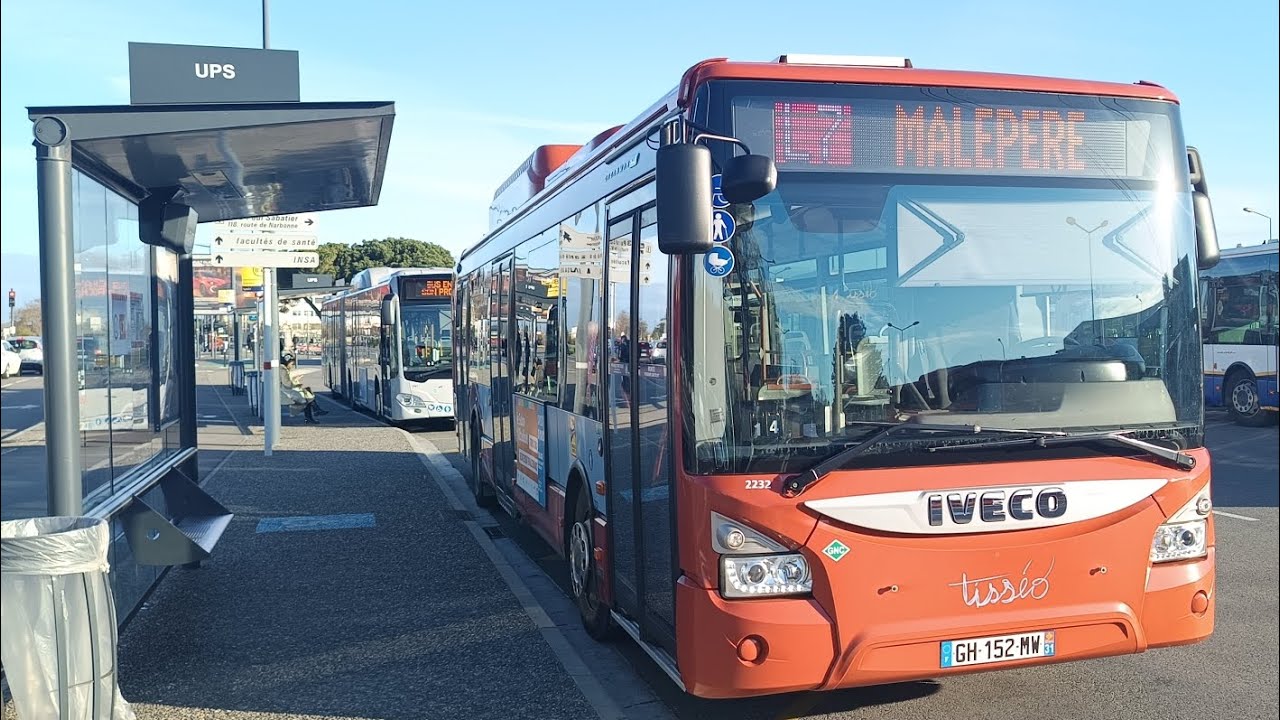 TISSÉO TRAJET 📹EN IVECO URBANWAY C9🚍 SUR LA LIGNE LINEO🟧L7 COMPLÈTE DIRECTION➡️ MALEPÈRE (INÉDITE) 