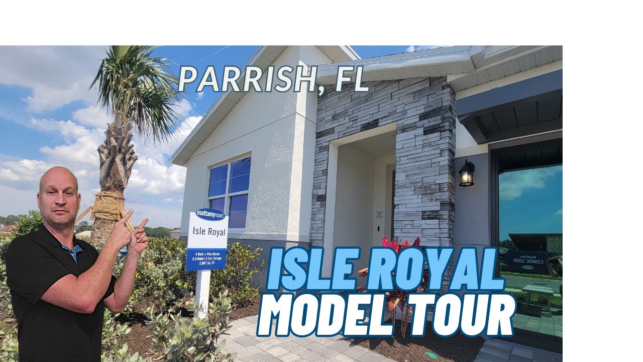 ISLE ROYAL new construction model home tour / Mattamy Homes at Windwater / Parrish FL