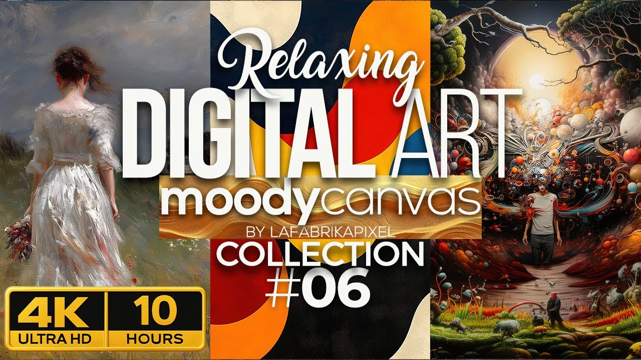 10 Hours Luxury TV Art Wallpaper | Relaxing Digital Painting Screensaver for Home Decor | 4K