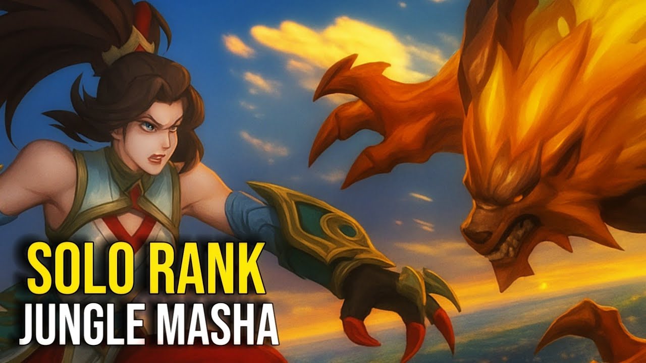 Джунгли Маша в соло-ранге! Полная сборка и игровой процесс | Mobile Legends 2025