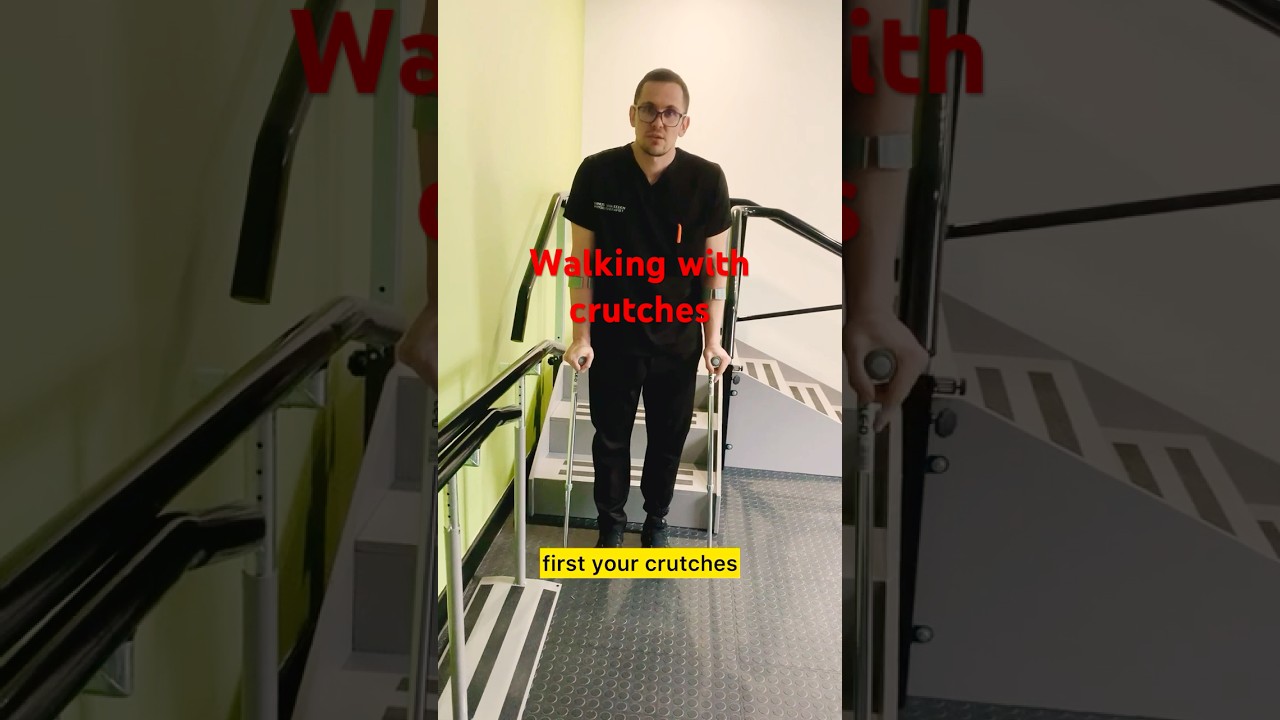 How to use elbow crutches partial or full weight bearing! #physiotherapy #physicaltherapy #crutches