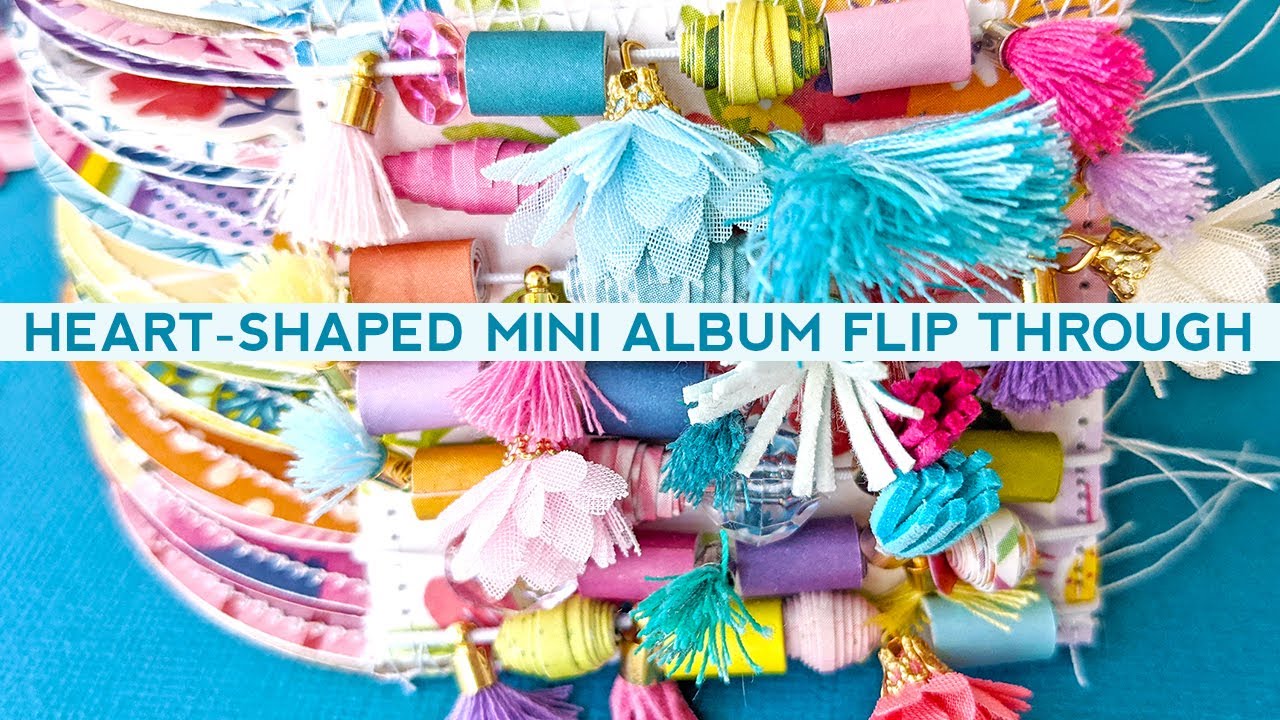 Heart-Shaped Mini Album Flip Through