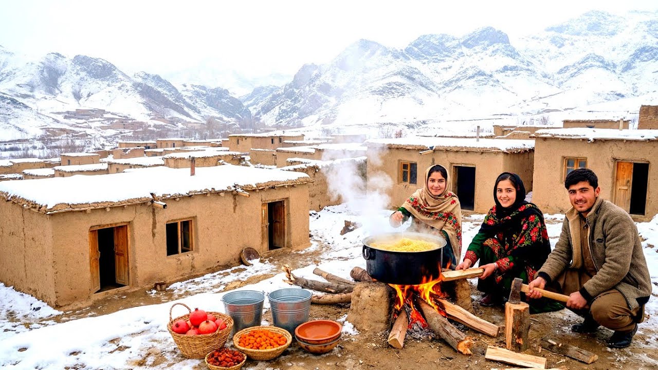 Winter Survival in an Afghan Village: Life Between Snow and Fire |  Afghanistan Village Life