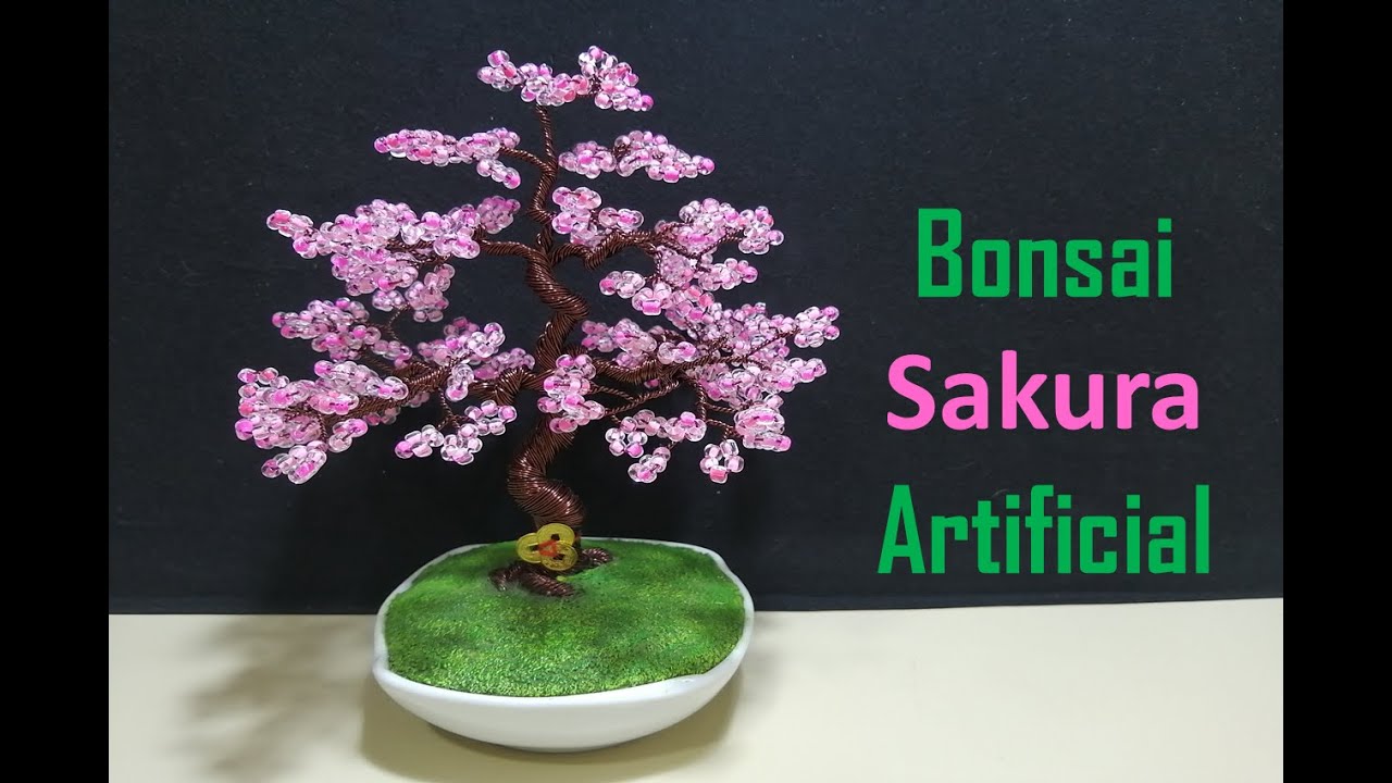 COMO HACER BONSAI SAKURA ARTIFICIAL