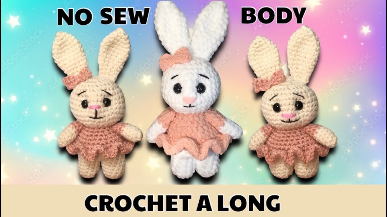 CROCHET BUNNY RABBIT IN SKIRT