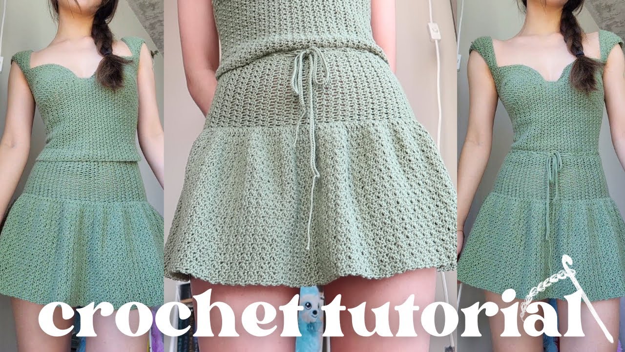 crochet skirt tutorial | beginner friendly