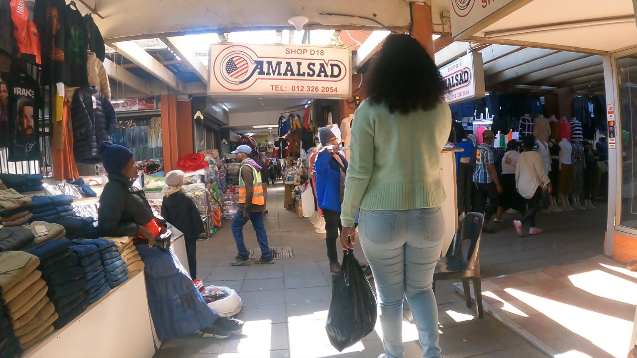 The multicultural vibrant street life - West Pretoria Marabastad South Africa