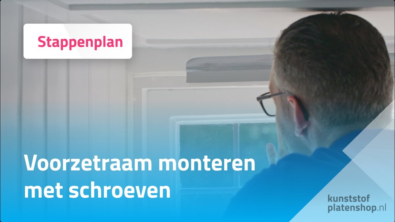 Voorzetraam monteren met schroeven - Stappenplan