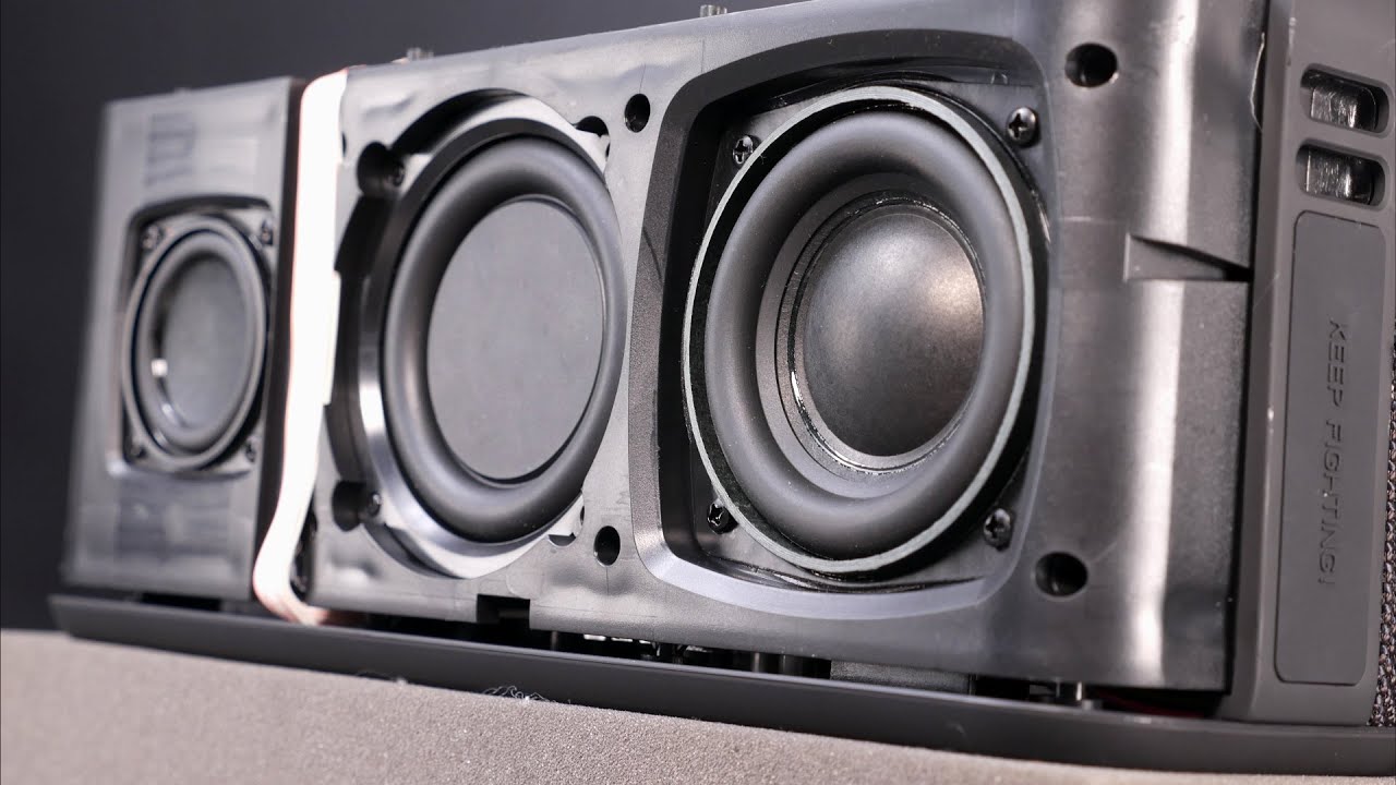 How to remove grill on Xdobo speaker + excursion bass test