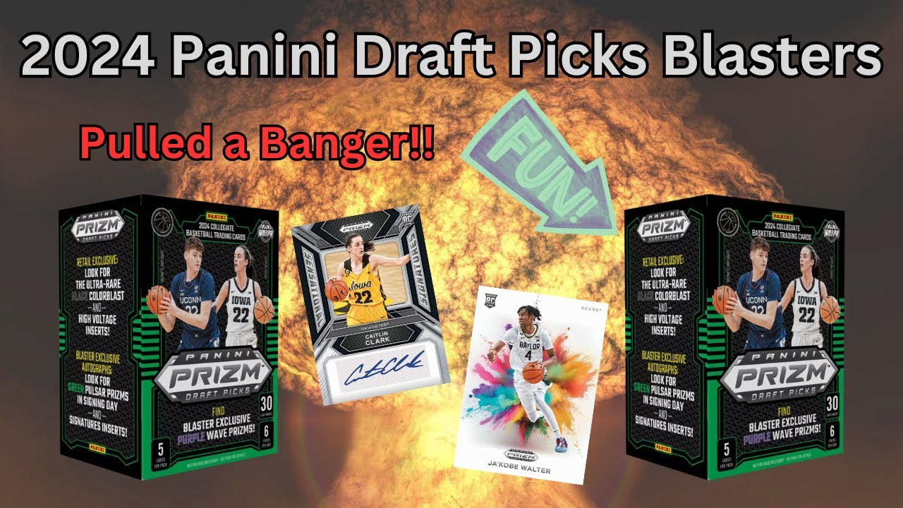 🔥INSANE CLARK PULL!!🔥2024 Panini Prizm Draft Picks Basketball Blasters🏀ACTUALLY GOOD