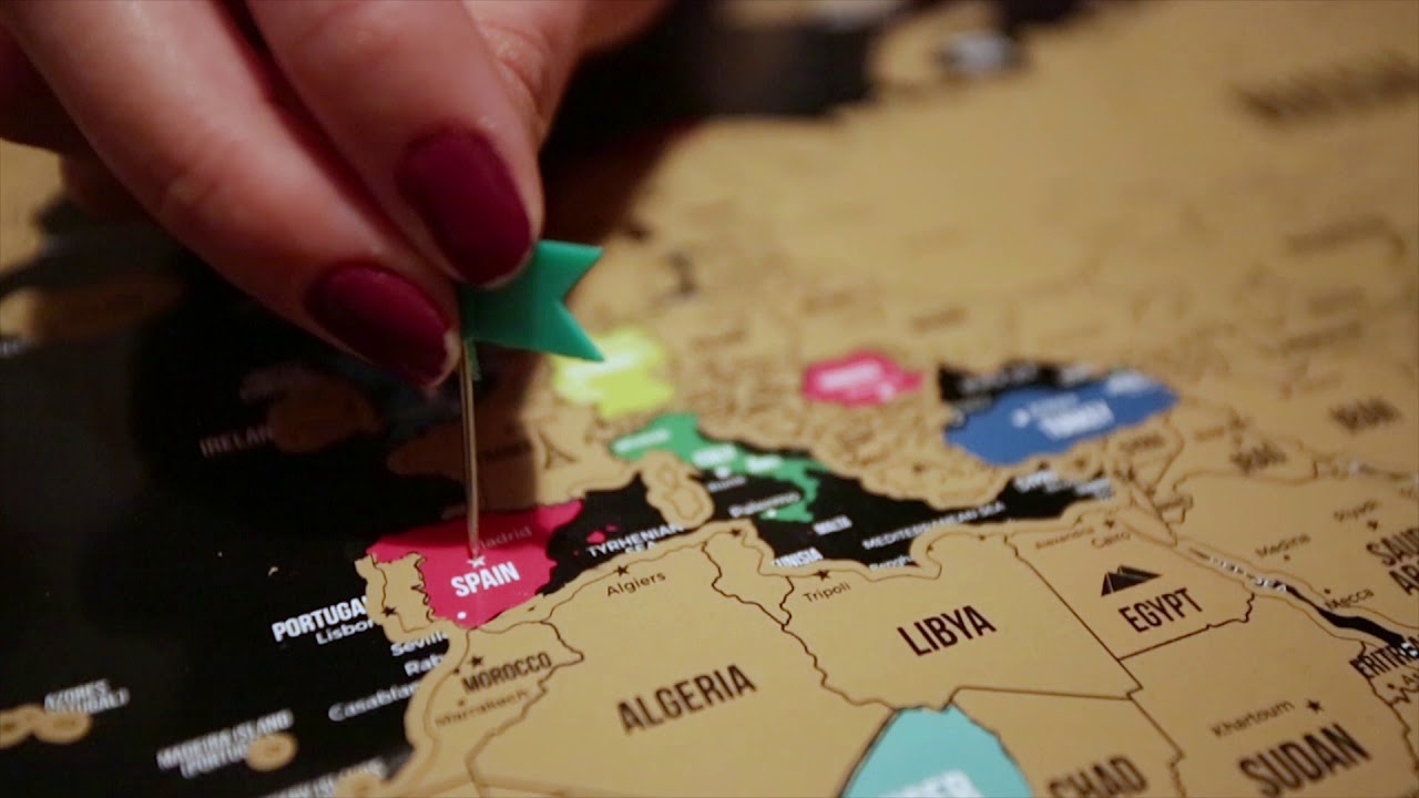 Timenio Scratch Off World Map