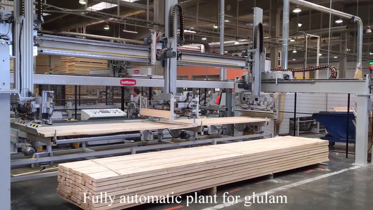 BOTTENE ENGINEERING Full automatic plant for glulam production