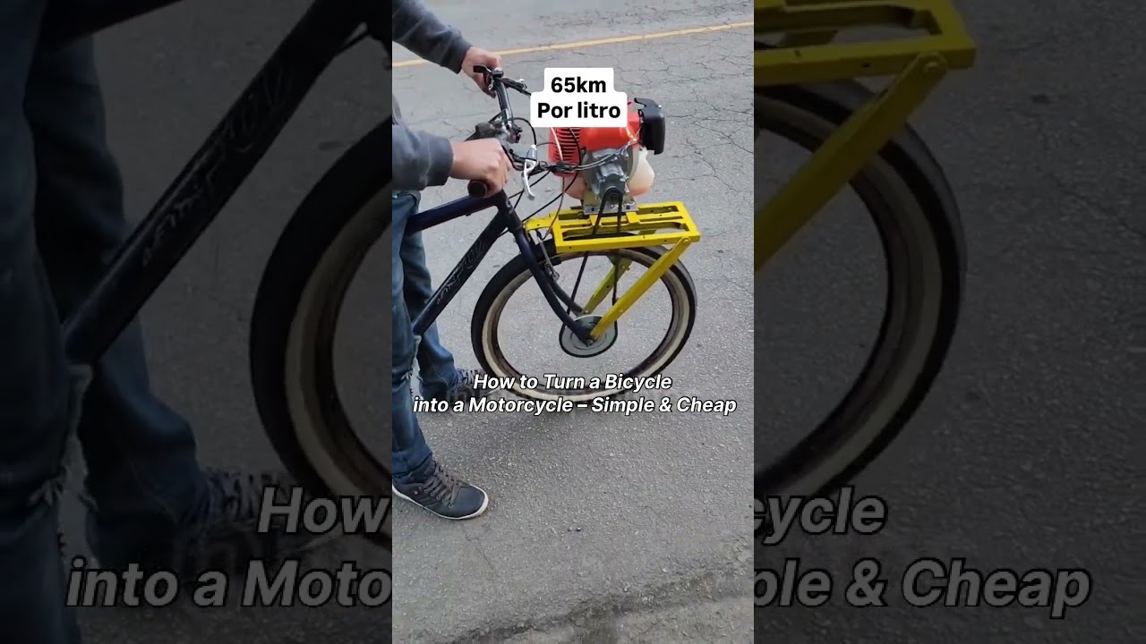 How to Turn a Bicycle into a Motorcycle &ndash; Simple & Cheap
