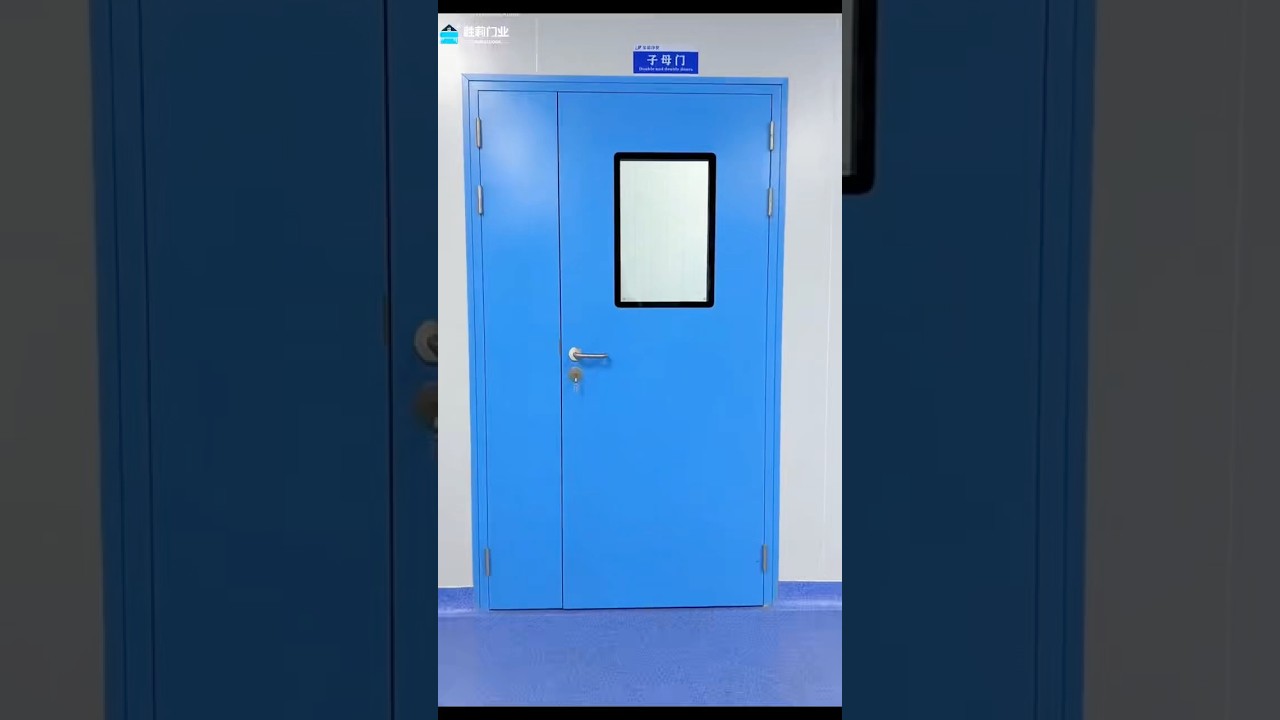 Pharmaceutical Hospital Metal Clean Room Doors for dust-free workshop