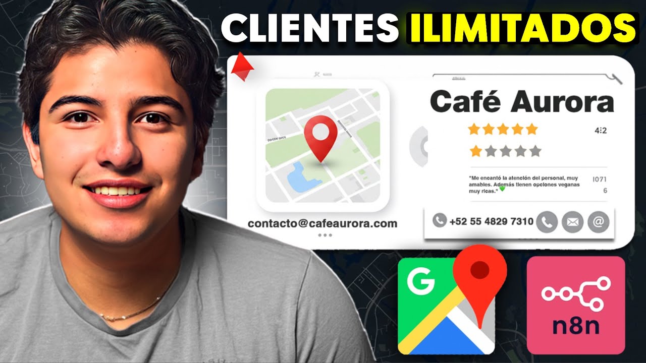 Consigo +1,000 correos y teléfonos al día con google maps + n8n
