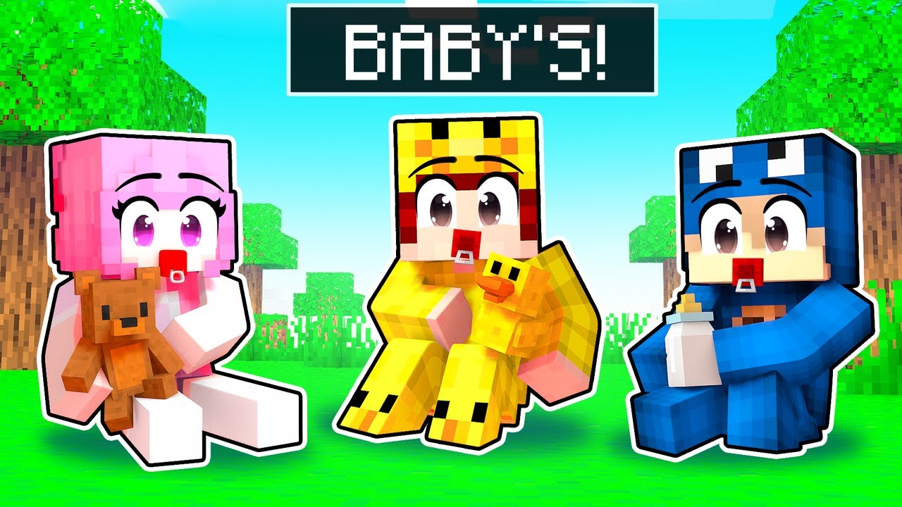 Wij Werden BABY'S In Minecraft..