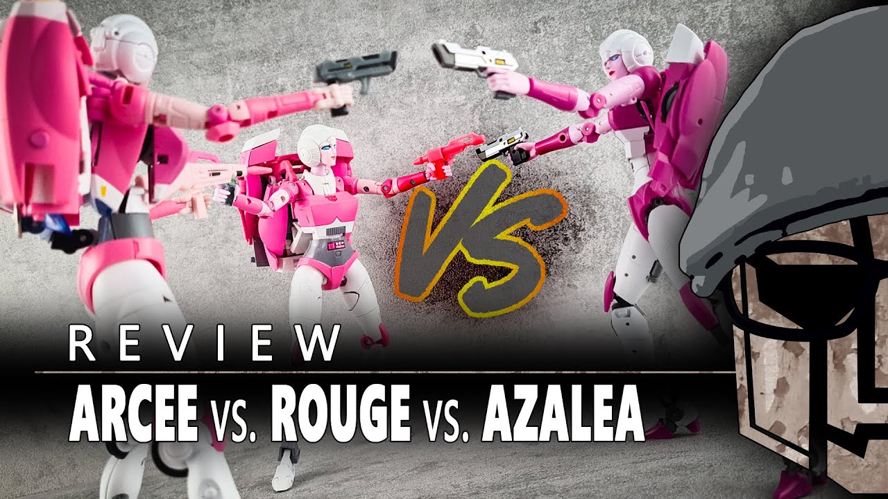 Transformers Masterpiece Arcee vs. Fans Toys Rouge vs. Ocular Max Azalea deutsch (Takara Tomy MP-51)