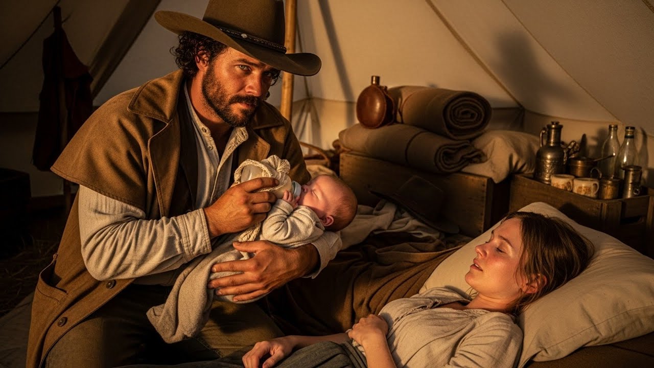 She Was Sick With Fever And Her Baby Needed Care, The Cowboy Held The Baby While She Healed