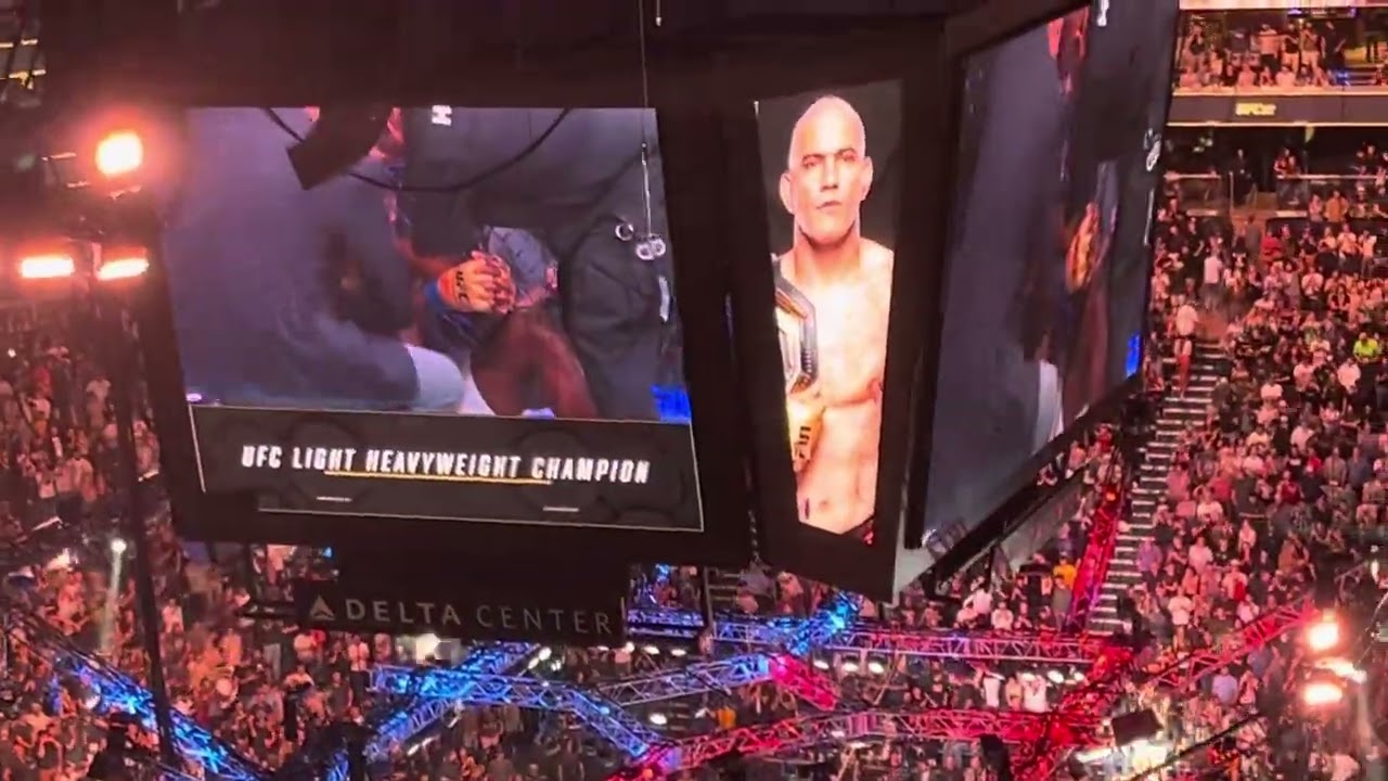 Alex Pereira finishes Khalil Rountree  live ufc Salt Lake City 2024