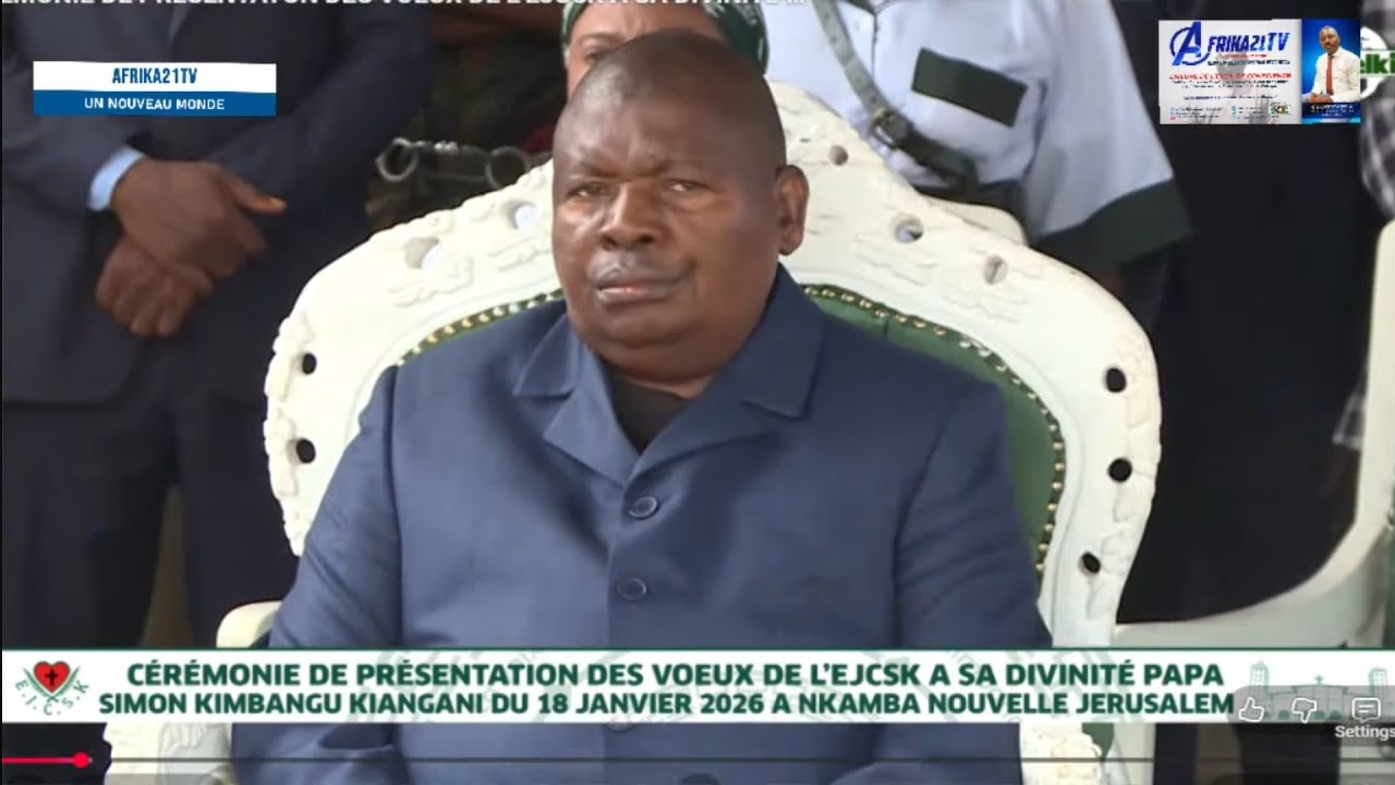 PRESENTATION DES VOEUX 2026 A PAPA SIMON KIMBANGU KIANGANI A NKAMBA