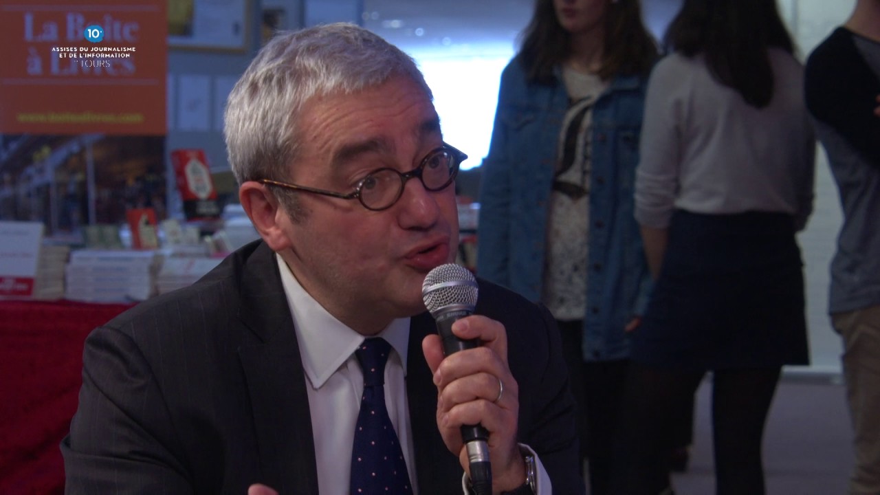 Emmanuel Hoog, PDG de l'Agence France Presse (AFP), en plateau avec l'AFP