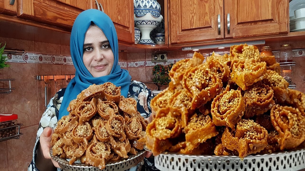 الشباكية ديال زمان هشيشة معلكة بدون دلك شاربة العسل بطريقة تشباك جد سهلة للمبتدئات مع جميع اسرارها
