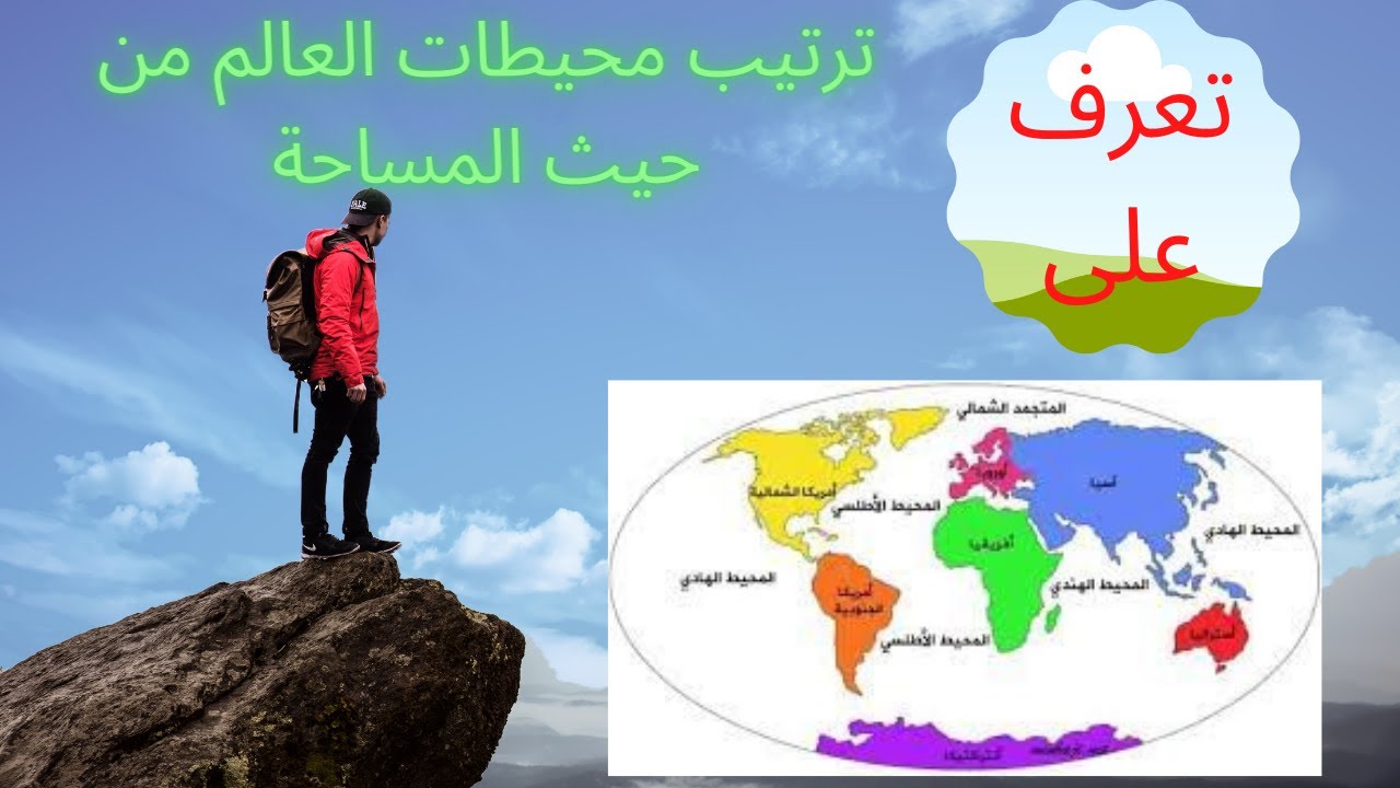 تعرف على ترتيب محيطات العالم من حيث المساحة @قناة معلومة عالمية