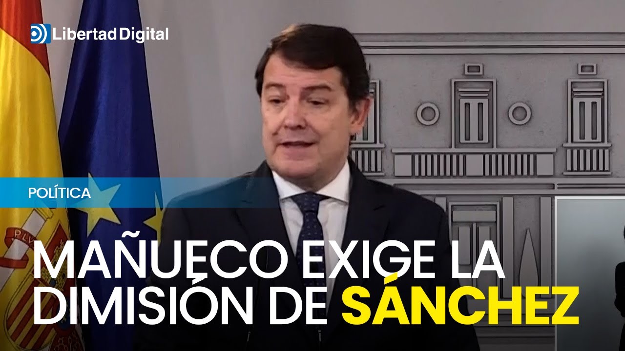 Mañueco exige la dimisión de Sánchez tras reunirse con él en Moncloa