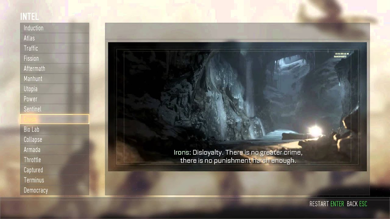 Call of Duty: Advanced Warfare 'DLC' INTEL Recordings of Jonathan Irons (Kevin Spacey)