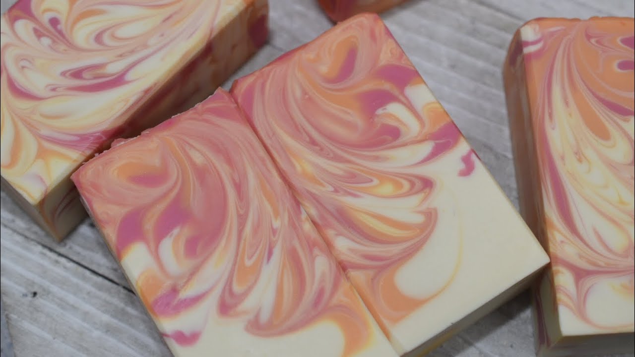 Making Spring Blossoms Cold Process Soap