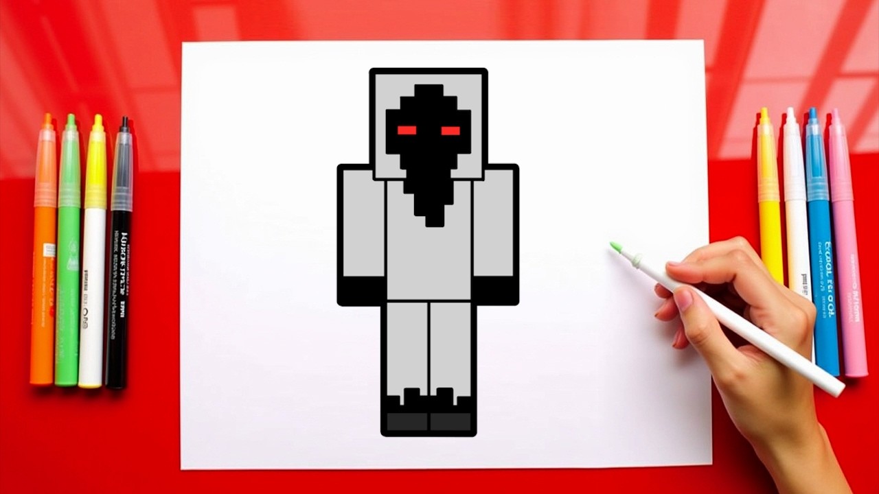 Cách Vẽ ENTITY 303 MINECRAFT Dễ Dàng Từng Bước