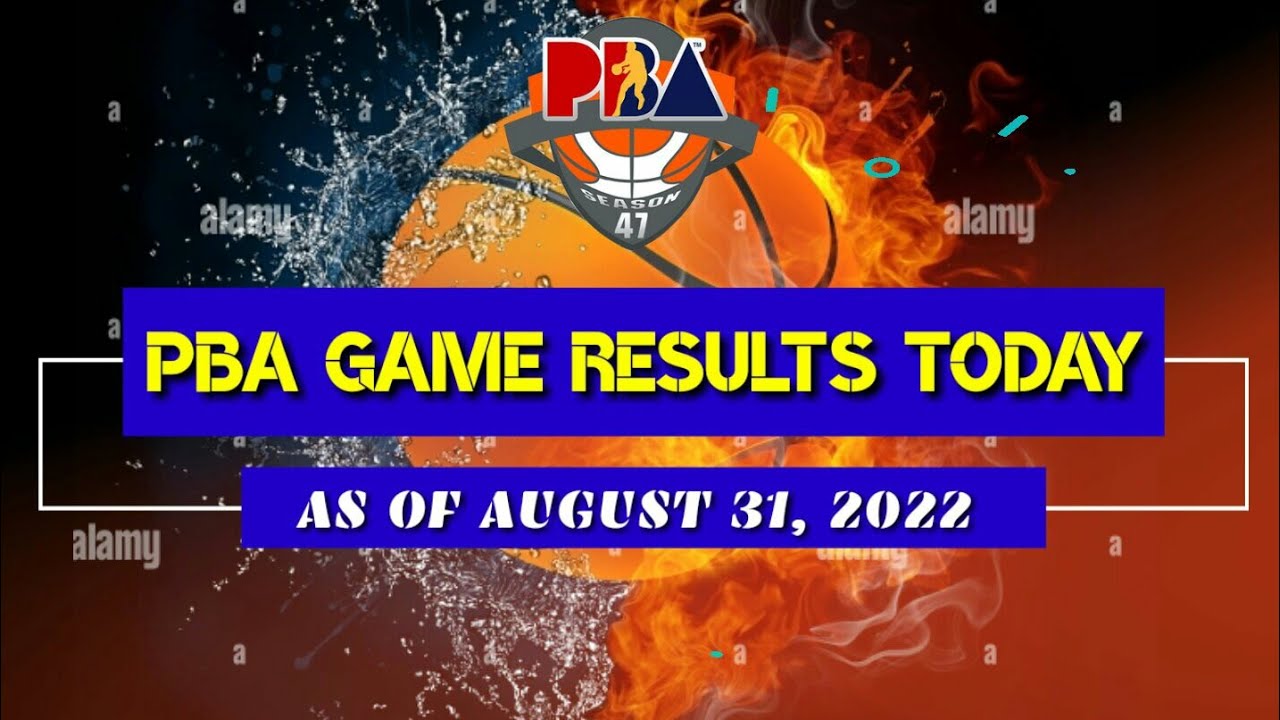 PBA FINALS STANDING TODAY AS OF AUGUST 31, 2022 | PBA GAME RESULTS TODAY | PBA FINALS 2022