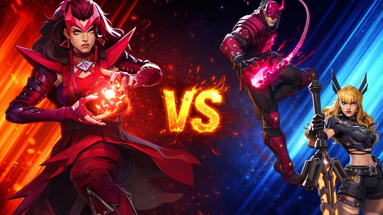 Scarlet Witch vs Daredevil and Magik | Hard Countered | Marvel Rivals