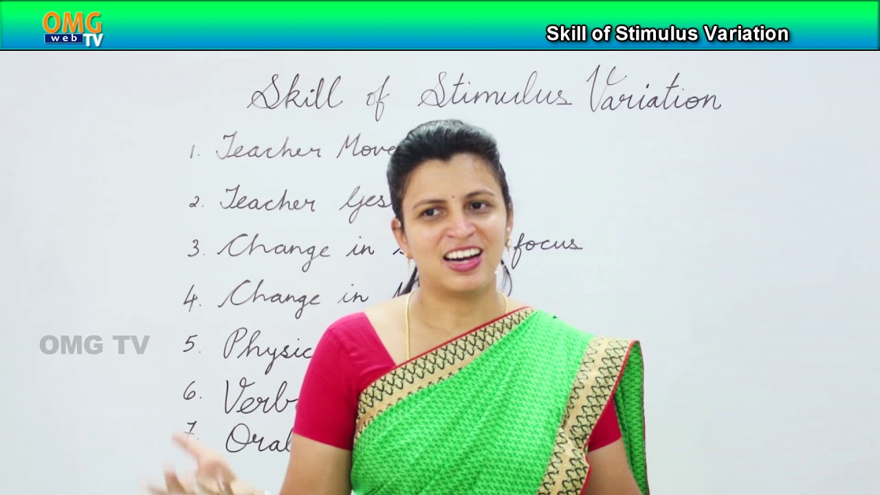 Micro Teaching - Lesson Plan - Skill of Stimulus Variation