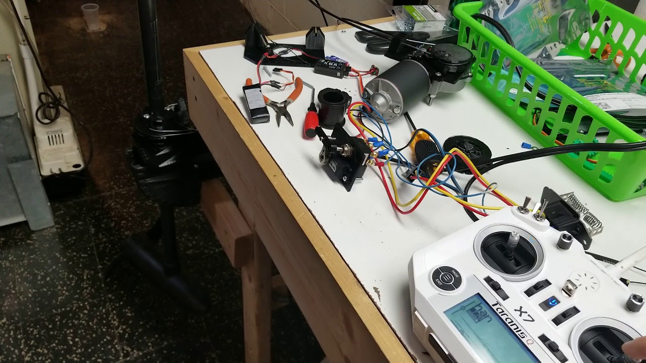 3d printed Full size rc kayak steering dry test run