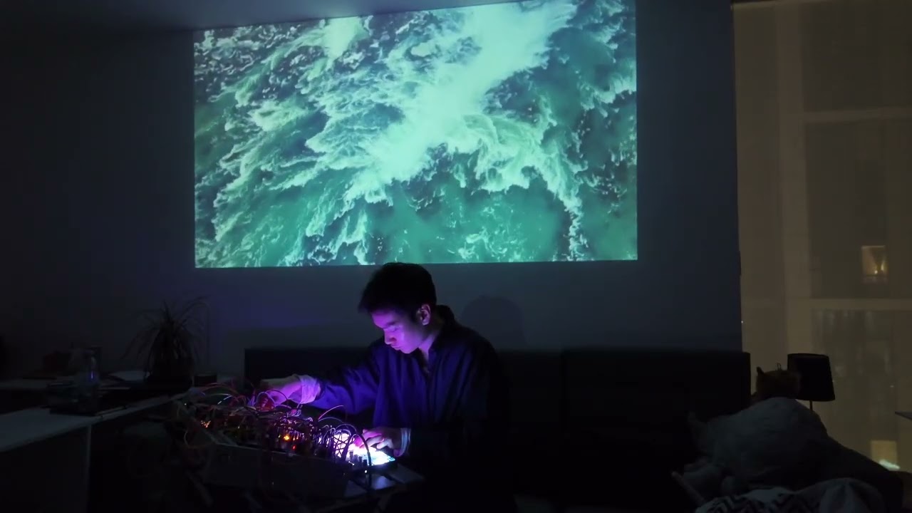 Ambient Techno Live Modular Set with Urriðafoss Footage