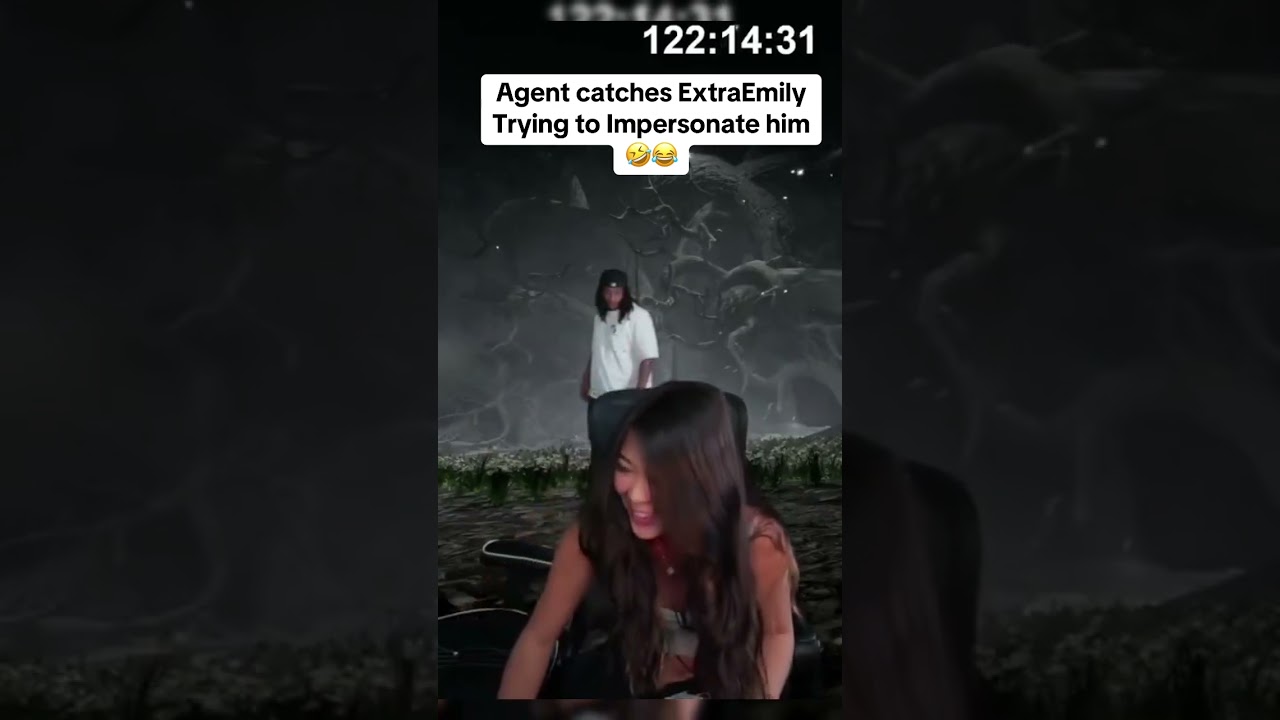 Agent catches ExtraEmily Trying to Impersonate him🤣😂 #extraemilyclips #extraemily #agent00