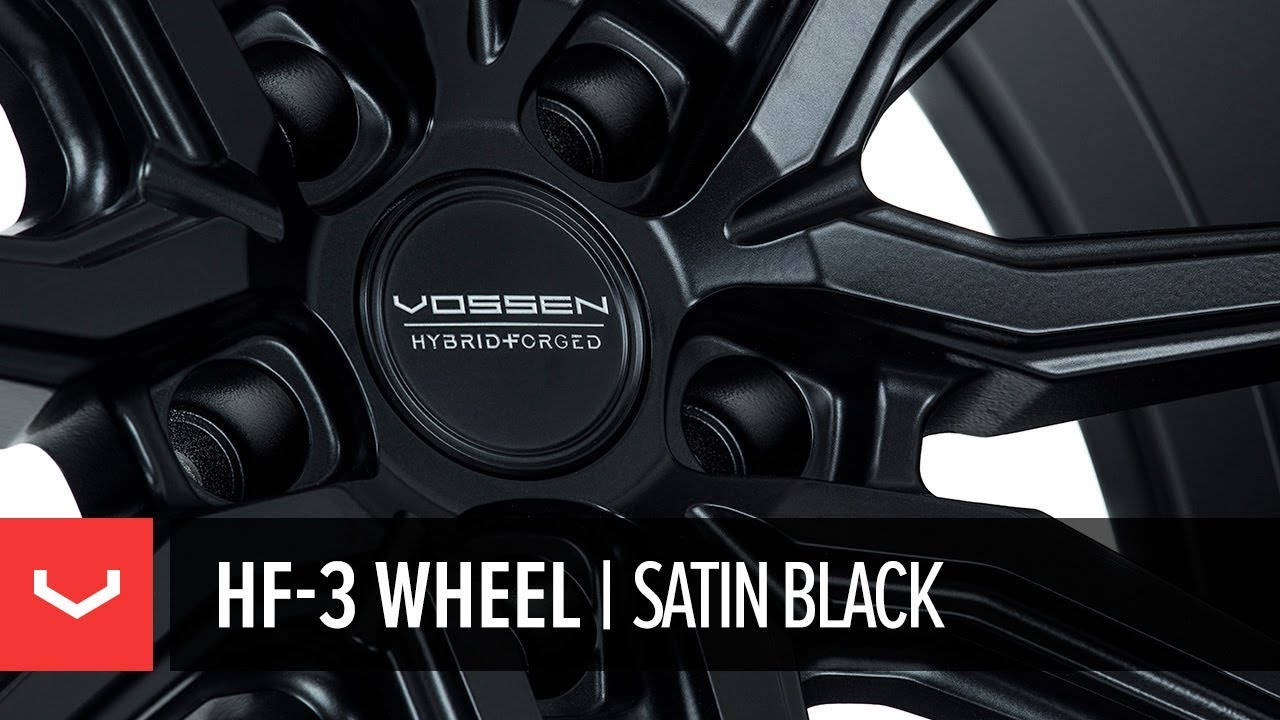 Vossen Hybrid Forged HF-3 Wheel | Satin Black Custom Finish