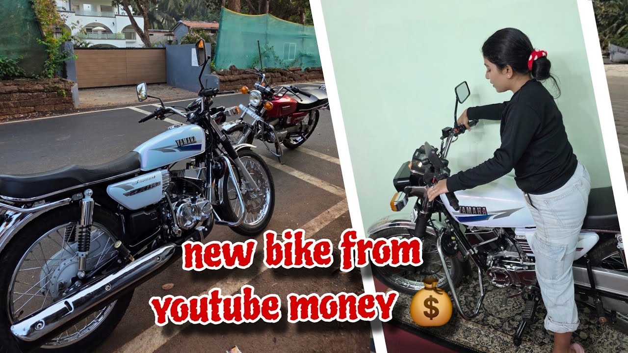 New bike from youtube money 💰🥰 #konkanivlogs #goanvlogger 
