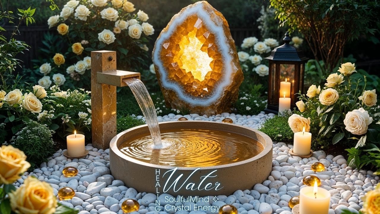 Healing Crystal Water Sounds 💎💧 | Calm Focus, Relaxation & Inner Balance