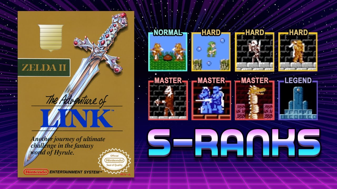 Nintendo World Championships NES Edition - Zelda II: The Adventure of Link (All S Rank)