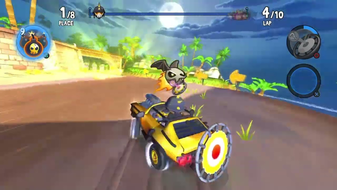 Death Bat vs. Trampoline | Beach Buggy Racing 2 Island Adventure