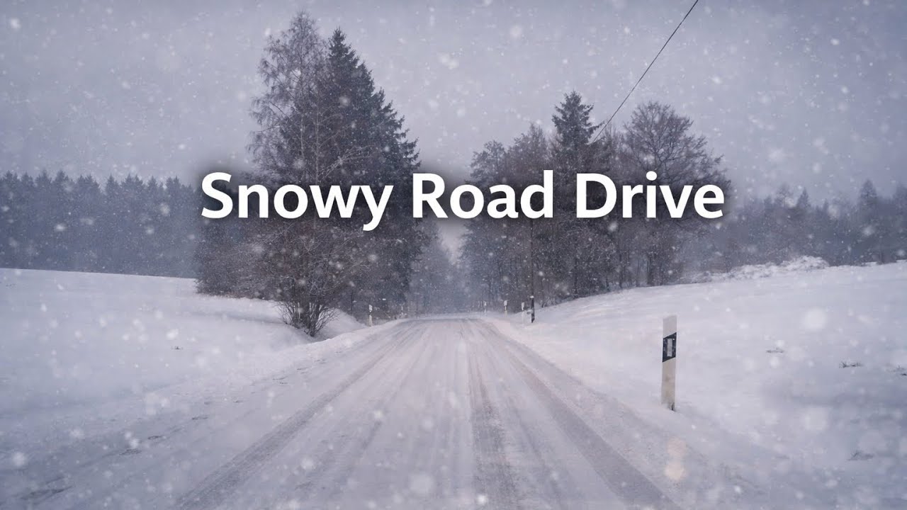 Snowy Road Drive | Quiet Winter in Bavaria