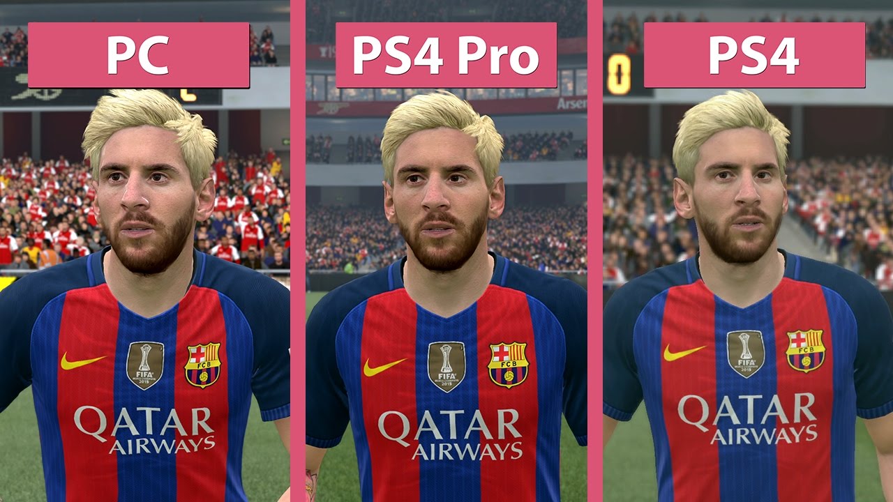 4K UHD | FIFA 17 – PC 4K vs. PS4 Pro 4K vs. PS4 Graphics Comparison