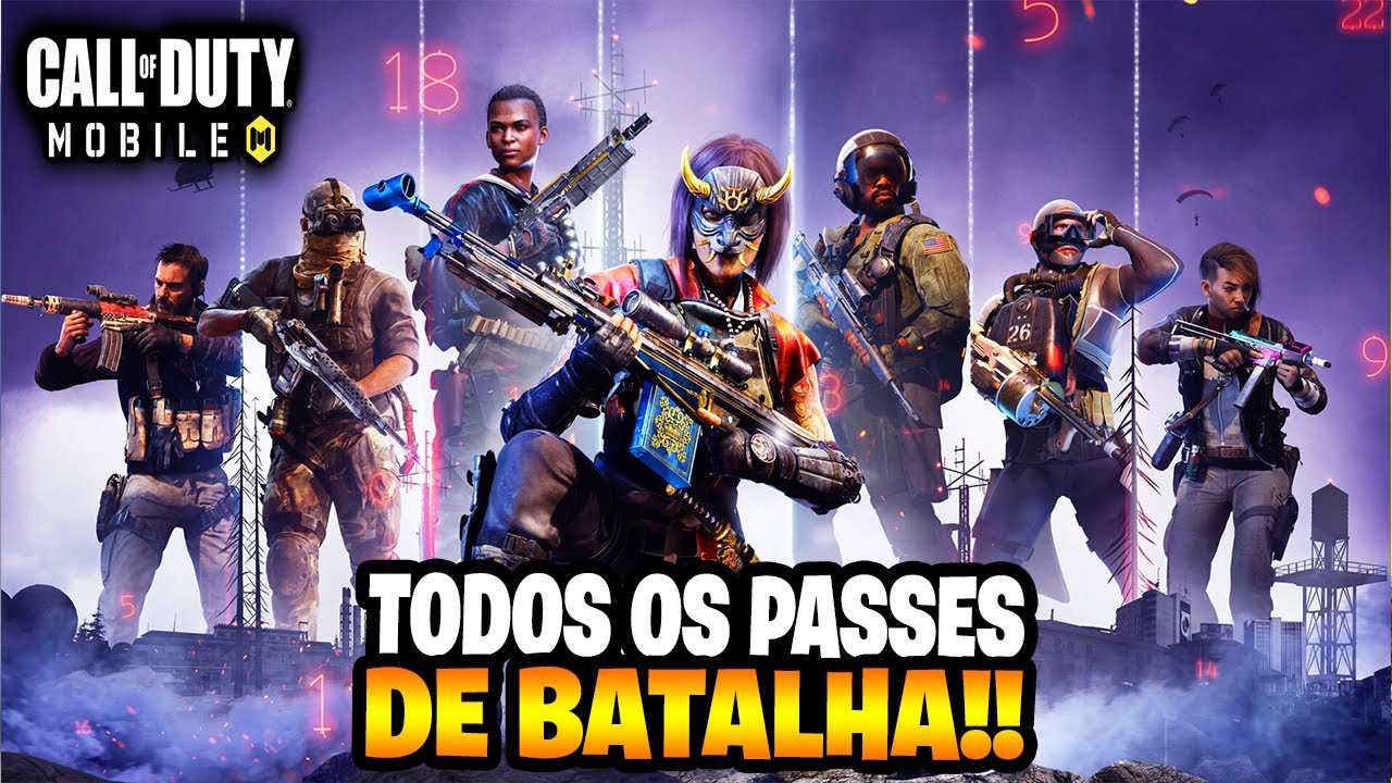 A EVOLUÇÃO DOS PASSES DE BATALHA DO COD MOBILE (SEASON 1 À 31) ALL BATTLE PASS