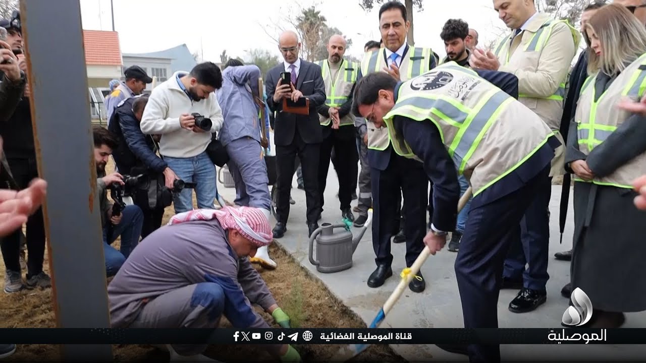 ضمن مذكرة التفاهم الموقعة بين نينوى وبلدية توكات.. الدخيل وأوغلو يزرعان أول شتلة مهداة من تركيا
