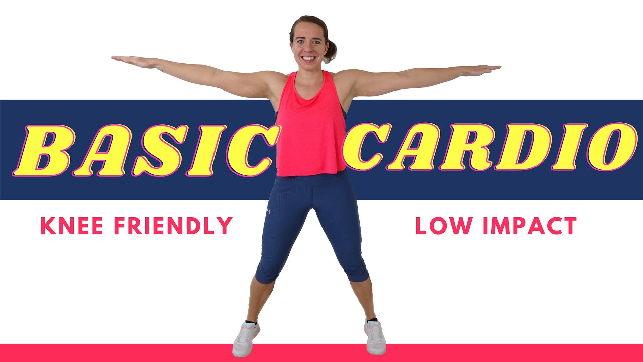 20 Minute Cardio Workout for Beginners – Basic Low Impact Exercises for Fat Loss – Knee Friendly