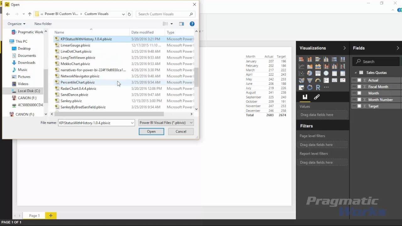 Power BI Custom Visuals - KPI Indicator