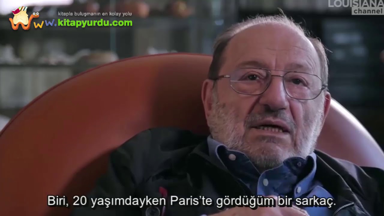 Öykü örmenin ustası Umberto Eco: 