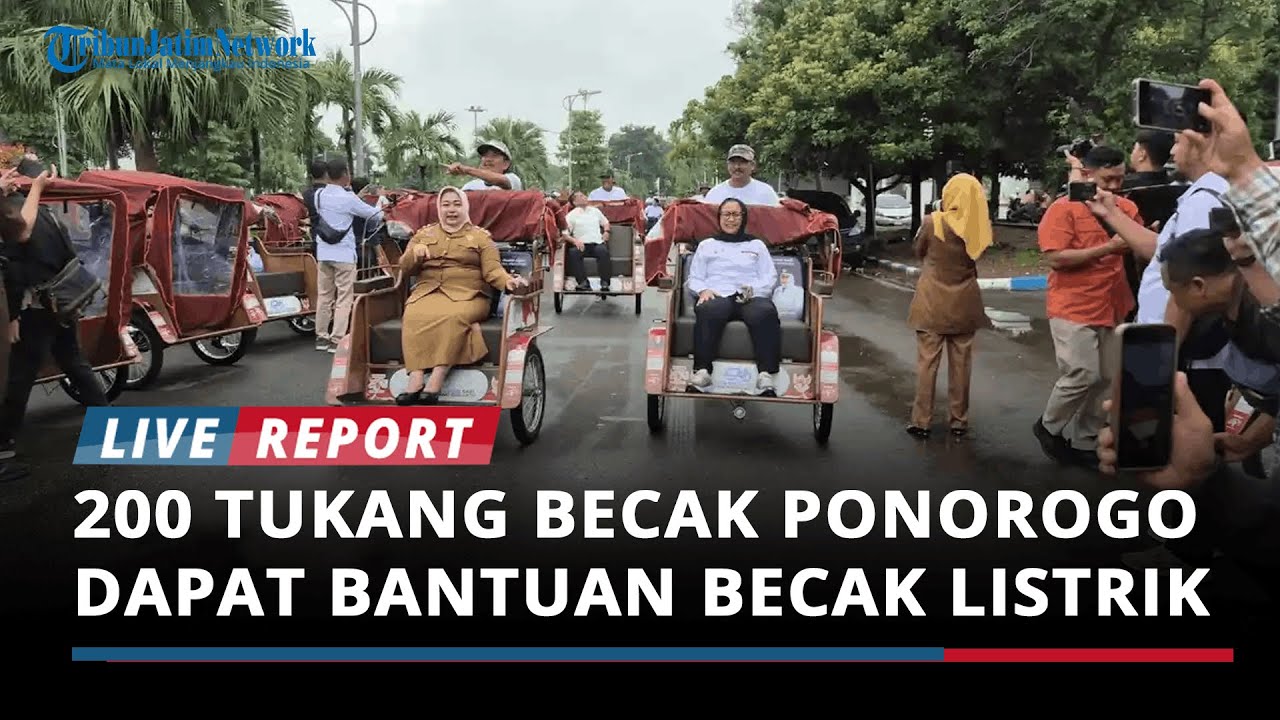 200 Tukang Becak Ponorogo Dapat Bantuan Becak Listrik dari Presiden Prabowo, GSN: Jangan Dijual